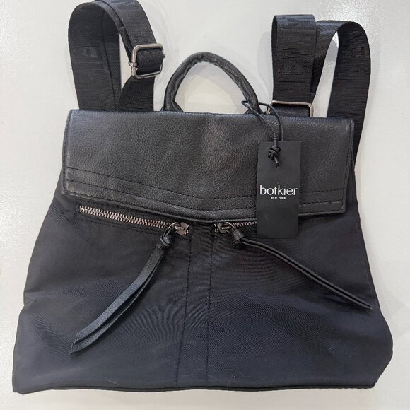 Botkier New York Trigger MINI Black Nlon Backpack NEW NWT - Picture 1 of 7